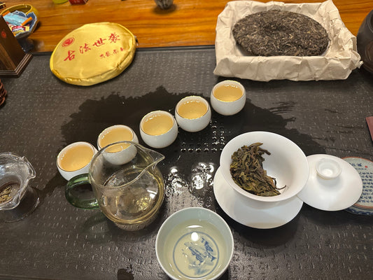 #53 Yì Wǔ Tóng Qìng Hé Gǔ Shù Chūn Chá - Gǔ Fǎ Shì Xí 2025 sheng puer （易武铜箐河古树春茶-古法世袭）